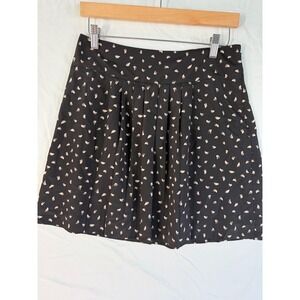 Loft sz 0 perfect skirt for office or dinner short black lined lightweight